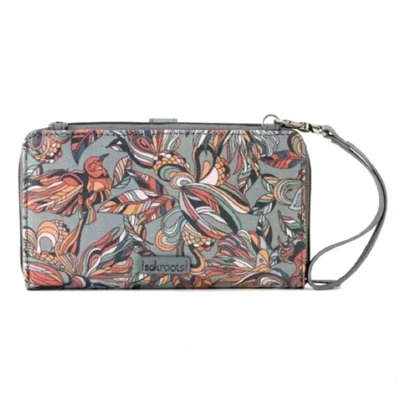 NWOT Sakroots Artist Circle Smartphone Wallet/Wristlet - Picture 1 of 13
